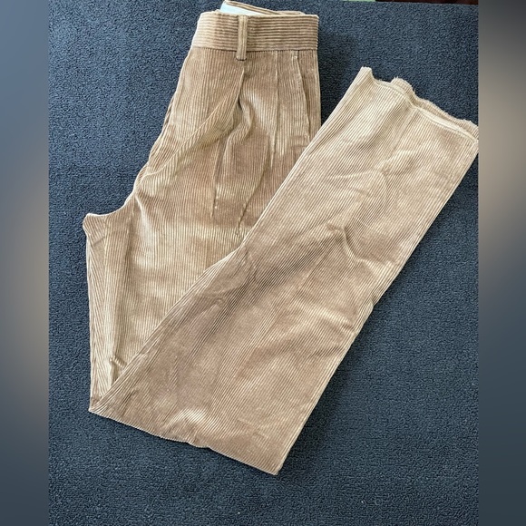 NWOT- Nice Linea Naturale Men’s Corduroy UnHemmed Pants for Custom Tailoring - Picture 1 of 9